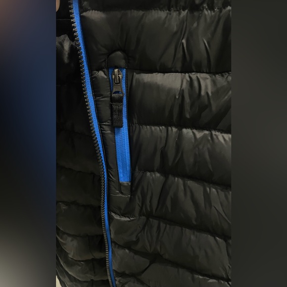 NWT ❄️ ZeroXPosur quilted lightweight black blue winter coat ❄️Boys L 14-16 - Picture 5 of 15
